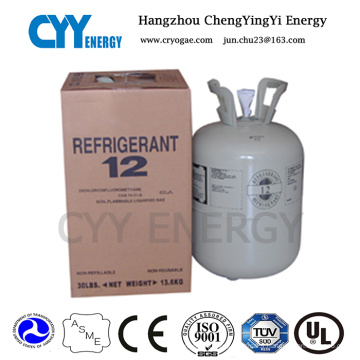 Gaz réfrigérant mélangé de grande pureté du réfrigérant R12 avec le GV
